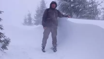 У Верховинському національному природному парку випав метр снігу