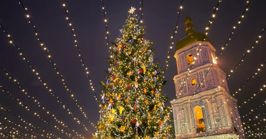 Главная елка Украины вошла в топ-15 самых красивых в Европе