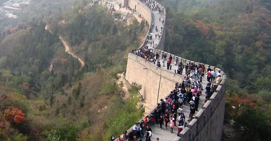 В Китае рухнула часть Великой стены 