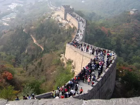 В Китае рухнула часть Великой стены 