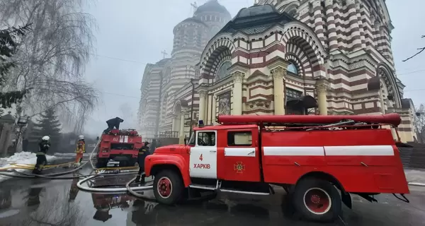 У Харкові горів Благовіщенський собор. Храм знеструмлений