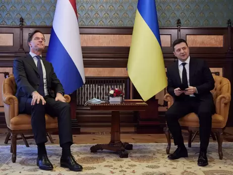 Зеленский принял в Киеве премьера Нидерландов: обсудили безопасность, экономику и санкции