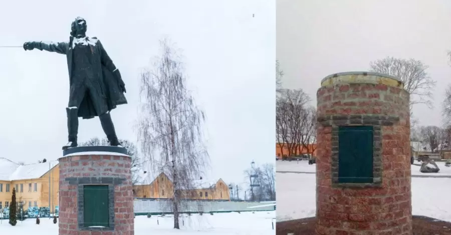 В Полтаве демонтировали многострадальный памятник Суворову, переехавший из Киева