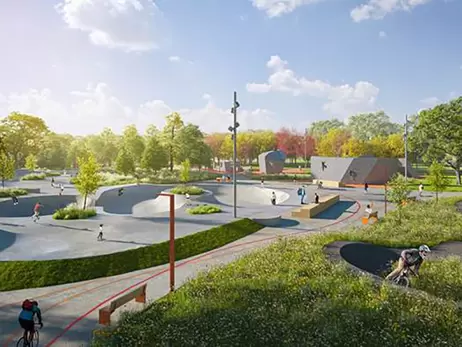 У мережі показали майбутні урбан-парки від «Великого будівництва» на Дніпропетровщині 