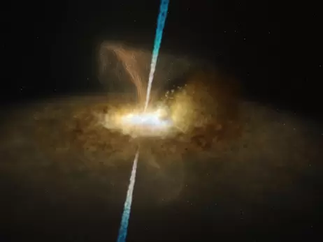 Астрономы обнаружили сверхмассивную черную дыру внутри космической пыли