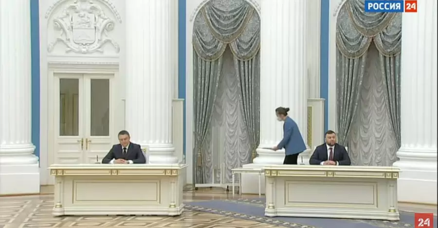Путин, Пасечник и Пушилин в прямом эфире подписали договоры о сотрудничестве между Россией и 