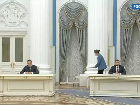 Путін, Пасічник та Пушилін у прямому ефірі підписали договори про співпрацю між Росією та 