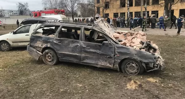 В Охтирці російські війська розстріляли цивільних та військову частину.