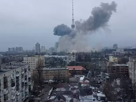 Російські окупанти завдали ракетного удару по київській телевежі та Бабиному Яру