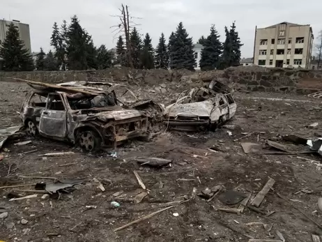 В ГСЧС показали разрушенный авиаударами центр города Малин Житомирской области