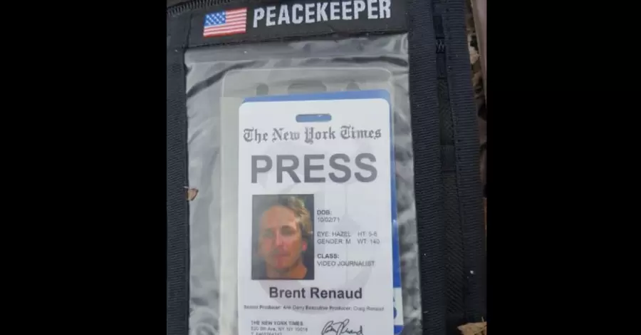 Российские оккупанты убили в Ирпене журналиста Брента Рено, который ранее сотрудничал с New York Times