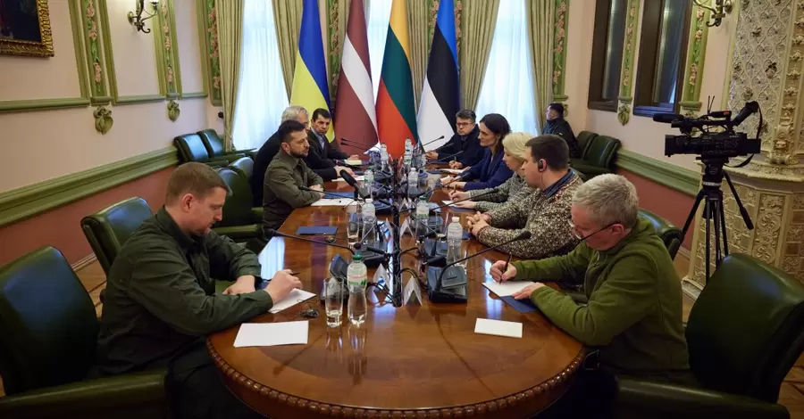 Зеленский встретился с председателями парламентов стран Балтии, прибывших в Киев