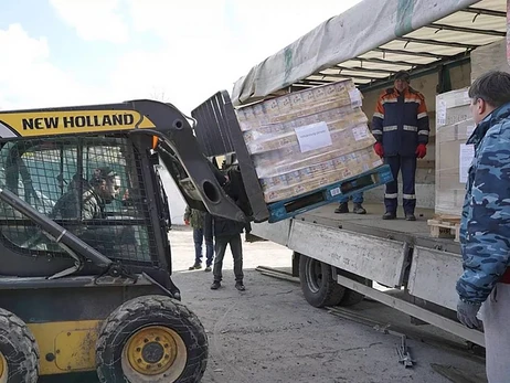 С начала марта из Винницкой области в Киев отправили уже 11 вагонов продуктовых наборов