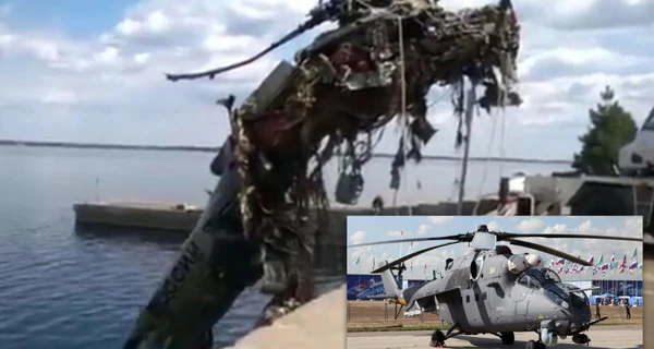 З дна річки Дніпро підняли російський гелікоптер Мі-35М, знищений під час битви за Київ