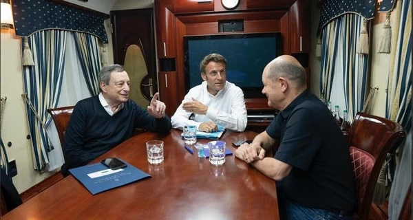 Макрон, Шольц и Драги уже в Киеве