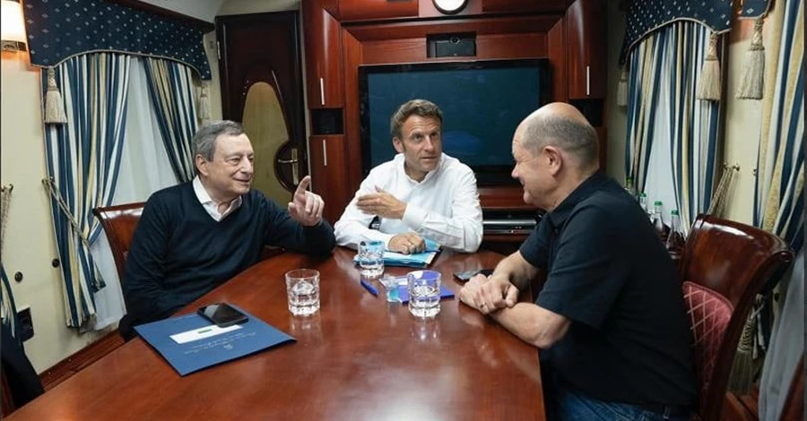 Макрон, Шольц и Драги уже в Киеве