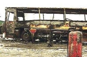 Во время заправки взорвался пассажирский автобус  