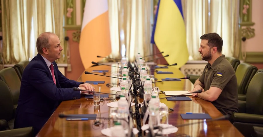 Зеленский встретился с премьер-министром Ирландии – это его первый визит в Украину