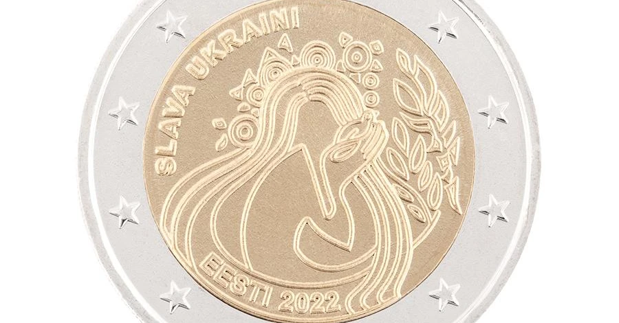 В Эстонии выпустили коллекционую монету, посвященную Украине
