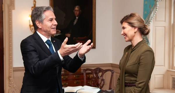 Зеленська прибула до США та зустрілася з Блінкеном