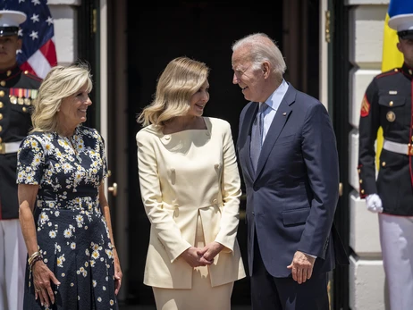 Исторический момент: Елена Зеленская встретилась с Джо и Джилл Байден в Вашингтоне