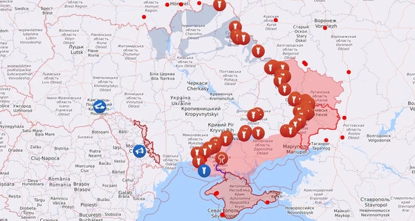 Карта бойових дій в Україні: 25.07.2022