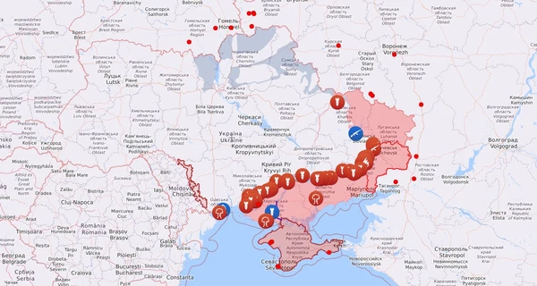 Карта бойових дій в Україні: 01.08.2022