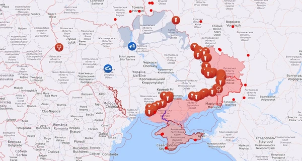 Карта бойових дій в Україні: 03.08.2022