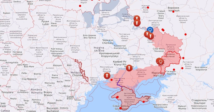 Карта бойових дій в Україні: 04.08.2022