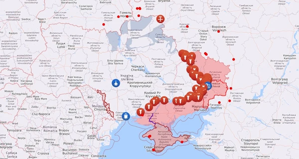 Карта бойових дій в Україні: 08.08.2022