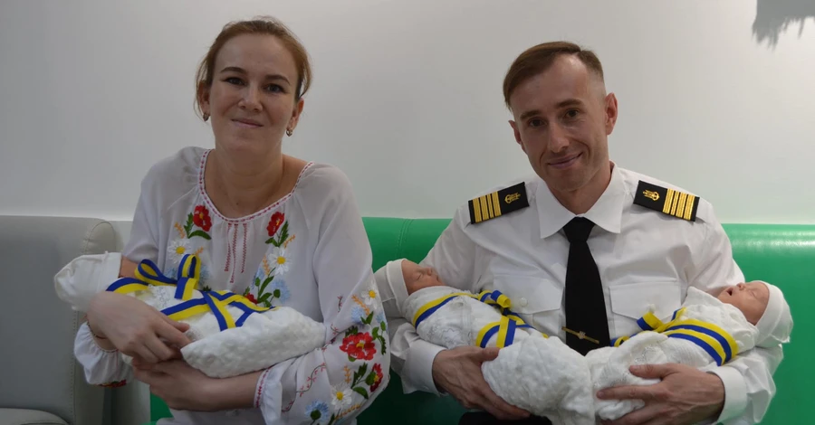 В семье украинских военнослужащих родились тройняшки 