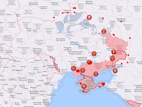 Карта боевых действий в Украине: 10.08.2022