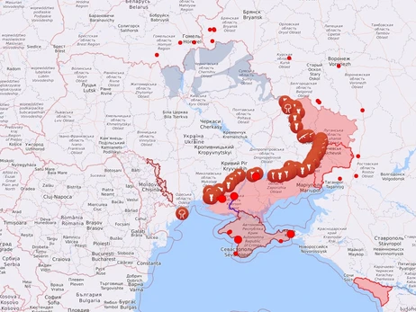 Карта боевых действий в Украине: 22.08.2022