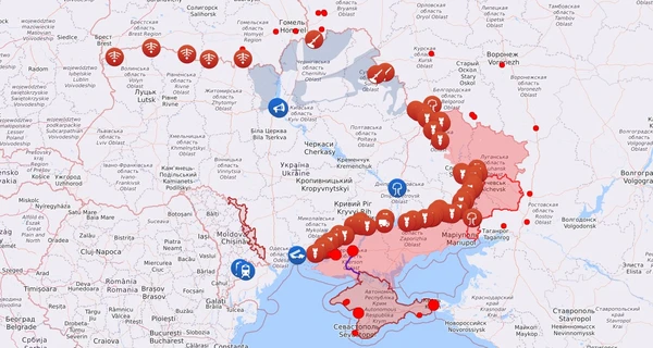 Карта бойових дій в Україні: 23.08.2022