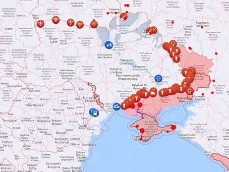 Карта боевых действий в Украине: 23.08.2022