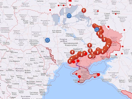 Карта боевых действий в Украине: 24.08.2022