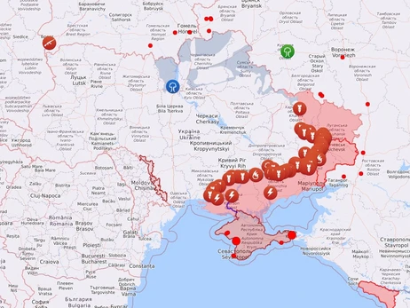 Карта боевых действий в Украине: 25.08.2022