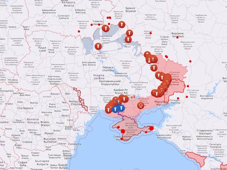 Карта боевых действий в Украине: 03.08.2022