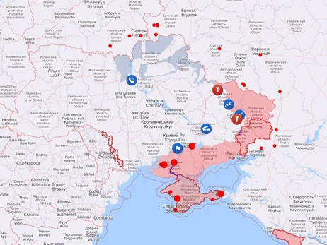 Карта боевых действий в Украине: 07.09.2022