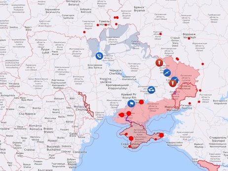 Карта бойових дій в Україні: 08.09.2022