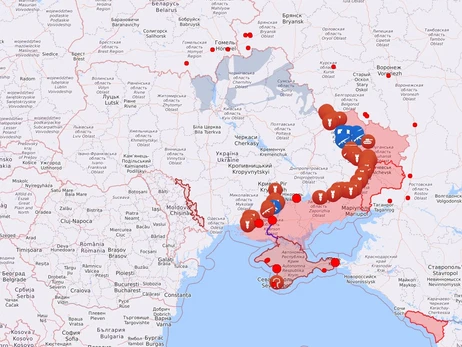 Карта боевых действий в Украине: 10.09.2022