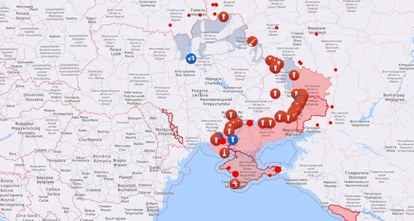Карта бойових дій в Україні: 16.09.2022