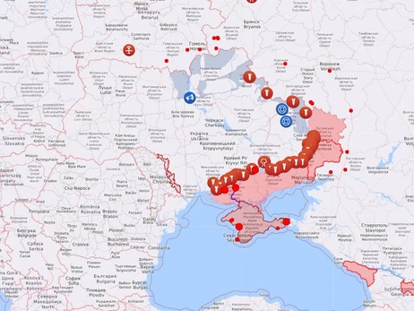 Карта боевых действий в Украине: 08.10.2022