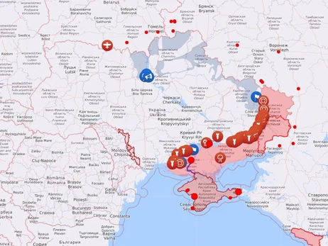 Карта боевых действий в Украине: 07.10.2022