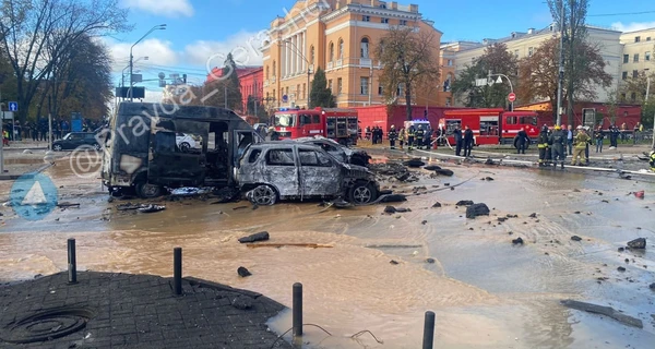 Взрывы в Киеве: Ракеты попали в два района, есть погибшие