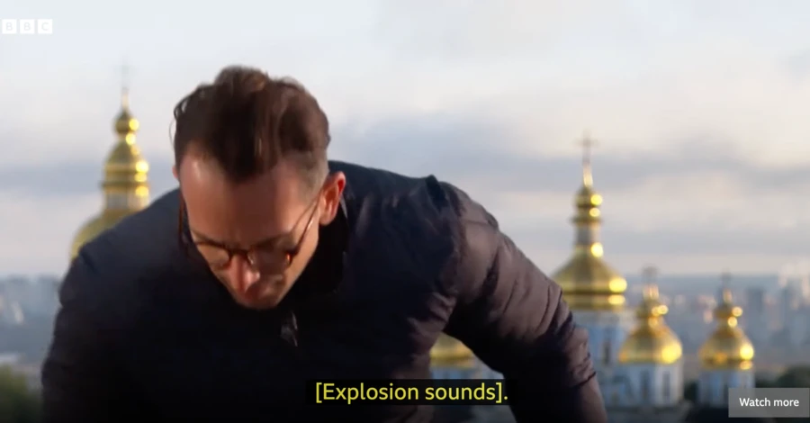 Репортер BBC у Києві вийшов на зв'язок після вірусного ролика з ракетним обстрілом