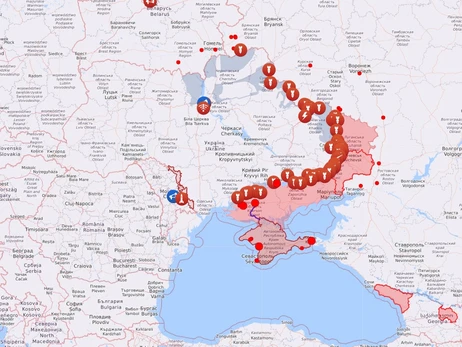 Карта боевых действий в Украине: 11.10.2022