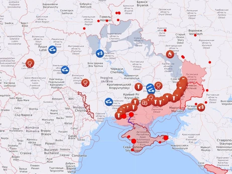 Карта боевых действий в Украине: 12.10.2022