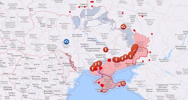 Мапа бойових дій в Україні: 13.10.2022