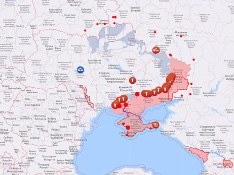 Мапа бойових дій в Україні: 13.10.2022
